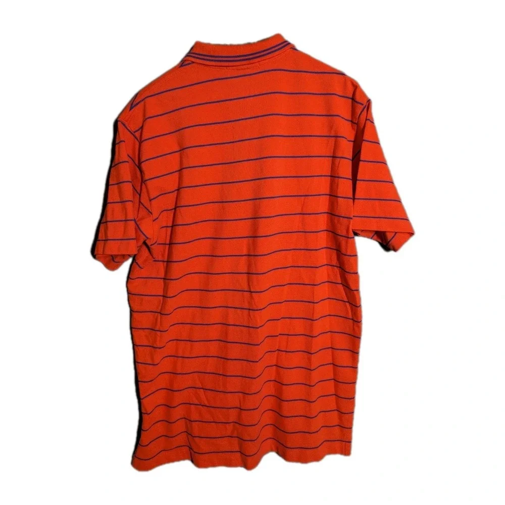 Polo Ralph Lauren Red Striped Polo Shirt Men's L Green Pony Ivy 90's -‎ Y2K VTG